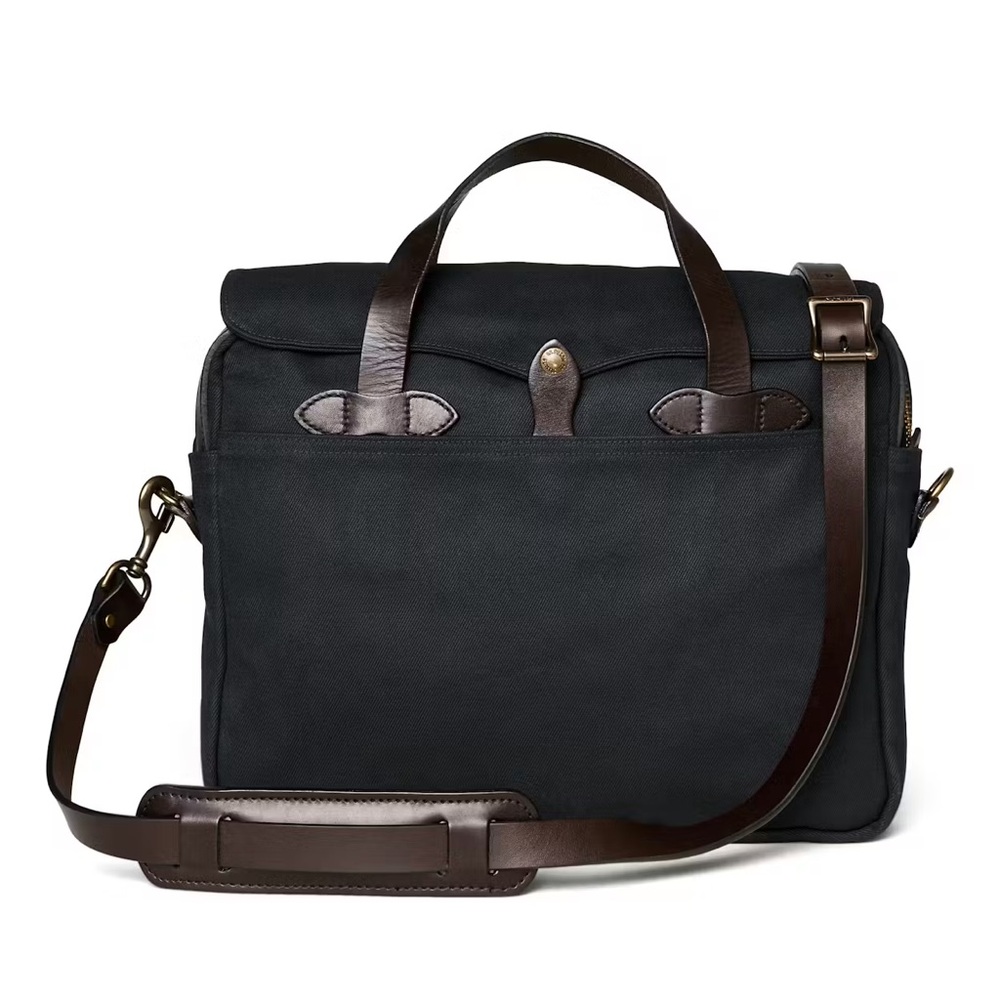Filson Rugged Twill Original Briefcase - 13L; Navy; Men’s Messenger Bag; Laptop